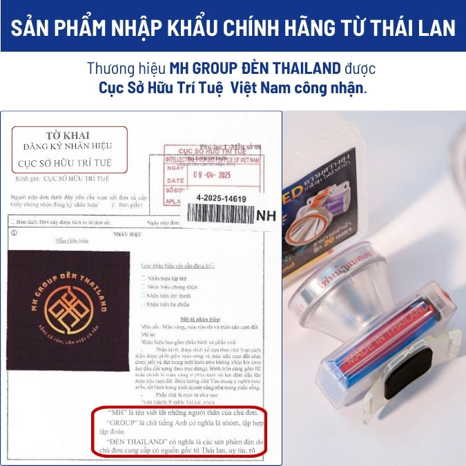 Đèn Pin Đội Đầu Thái Lan 200W - Ảnh 3