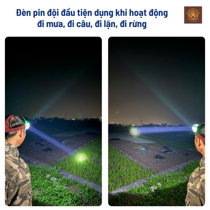 Đèn Pin Đội Đầu Thái Lan 200W - Ảnh 5