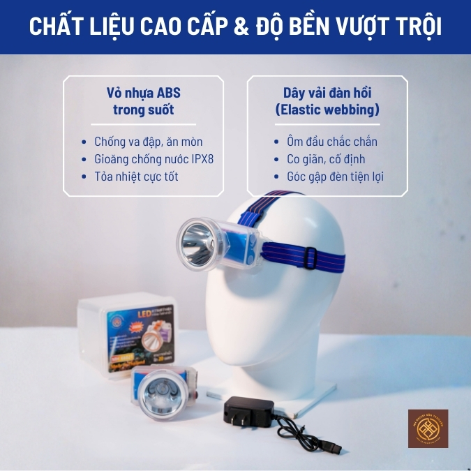 Đèn Pin Đội Đầu Thái Lan 200W - Ảnh 6